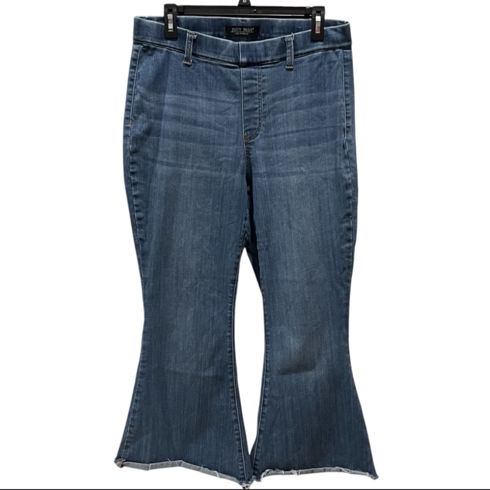 Judy Blue Pull On Flare Leg Jeans Plus Size 14W